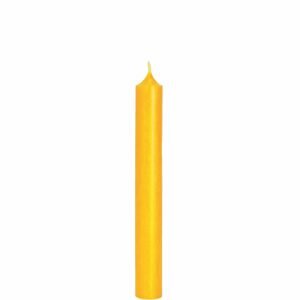 RAINBOW Dlhé sviečky set 10 ks - žltá