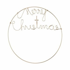 MERRY CHRISTMAS Dekoračný kruh 50 cm