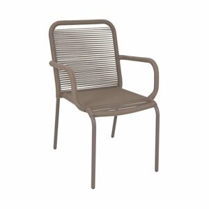 LOOPS Stohovateľná stolička s podrúčkami