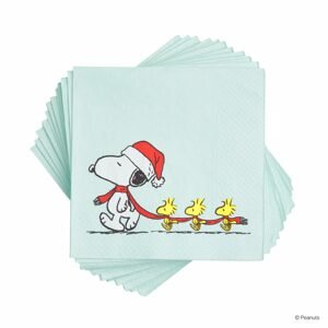 PEANUTS Papierové servítky Santa Snoopy