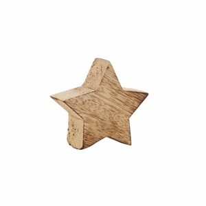 X-MAS Dekoračná hviezda z mangového dreva