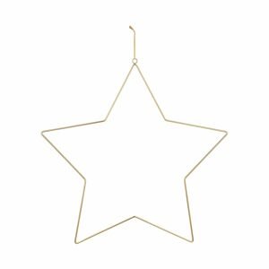 STAR Kovová dekorácia 52 cm - zlatá