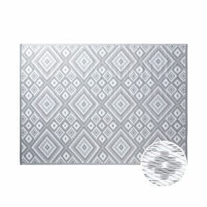 COLOUR CLASH Vnútorný a vonkajší koberec etno 200 x 150 cm - šedá