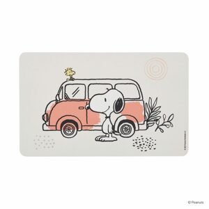 PEANUTS Raňajkové prkienko Snoopy a autobus