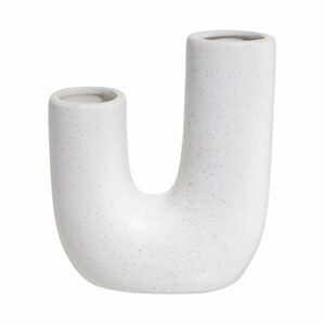 TUBE Váza 18 cm - biela