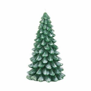X-MAS Sviečka na vianočný stromček 22 cm - zelená