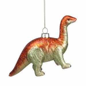 HANG ON Ozdoba dinosaurus - zelená/oranžová