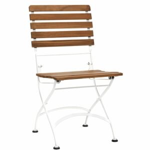 PARKLIFE Skladací stolička - hnedá/biela