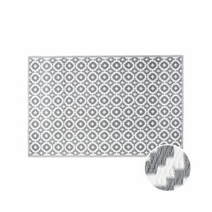 COLOUR CLASH CLOUR CLASH Exteriérový koberček mozaika 150 x 90 cm - sivohnedá