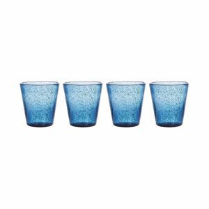 WATER COLOUR Sada pohárov 290 ml 4 ks - modrá