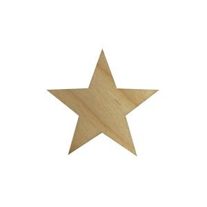 Drevená hviezda 5 x 5 cm