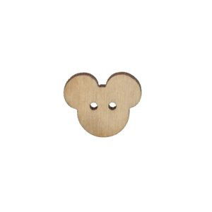 Drevený gombík Mickey Mouse 1,5 x 2 cm
