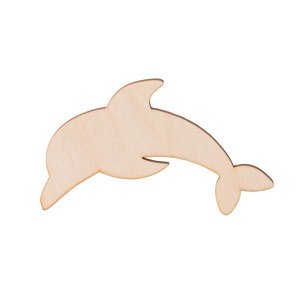 Drevený delfín 10 x 5 cm