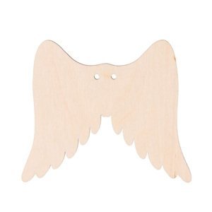 Drevené anjelské krídla I s dierkou 9 x 8 cm
