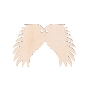 Drevené anjelské krídla III s dierkou 6 x 4 cm