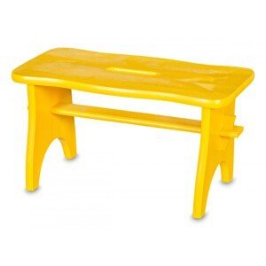 Drevená stolička - žltá