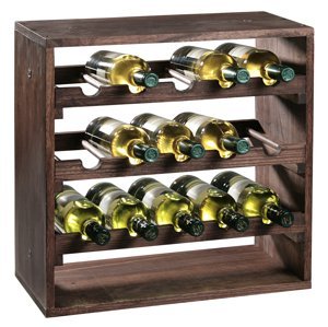Borovicový stojan na víno III - 50 x 50 x 25 cm