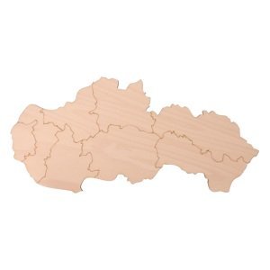 Drevená mapa Slovenska