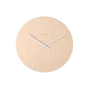 IZARI brezové hodiny 34 cm - biele ručičky