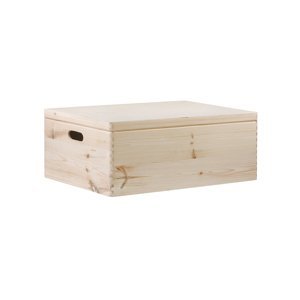 Drevený box s vekom 60 x 40 x 23 cm