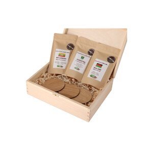 Darčeková krabička - Degustačné balíčky kávy 3 ks