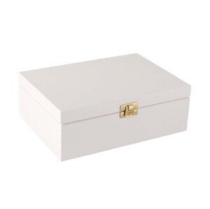 Drevená krabička 22 x 16 cm biela