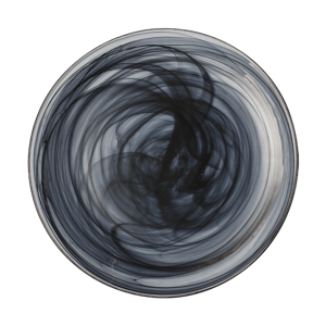 Tanier plytký čierny 28 cm - Elements Glass