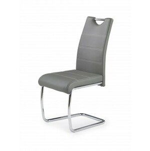 K211 - Jedálenská stolička (sivá, strieborná)