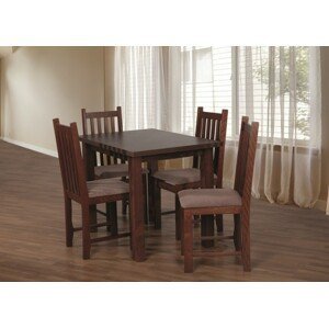 Jedálenský set 31 - Stôl 100x70, 4x stolička (orech/aston 5)