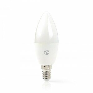 SMART LED žiarovka Nedis WIFILW13WTE14, E14, biela