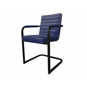 Jedálenská stolička Merenga čierna, modrá