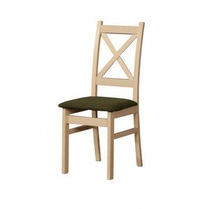 Jedálenská stolička Kasper dub sonoma, hnedá