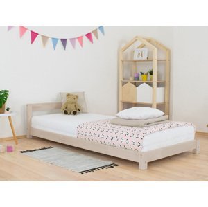 Benlemi Detská jednolôžková posteľ s čelom DREAMY Zvoľte farbu: Béžová, Rozmer: 120x180 cm