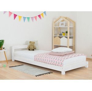 Benlemi Detská jednolôžková posteľ s čelom DREAMY Zvoľte farbu: Biela, Rozmer: 120x180 cm