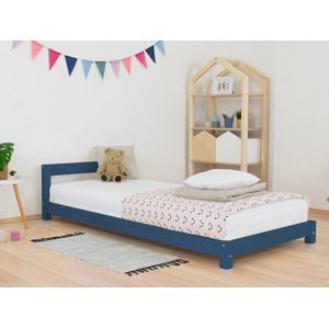 Benlemi Detská jednolôžková posteľ s čelom DREAMY Zvoľte farbu: Námornícka modrá, Rozmer: 120x180 cm