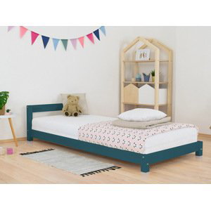 Benlemi Detská jednolôžková posteľ s čelom DREAMY Zvoľte farbu: Petrolejová, Rozmer: 120x180 cm