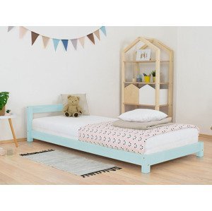 Benlemi Detská jednolôžková posteľ s čelom DREAMY Zvoľte farbu: Svetlo modrá, Rozmer: 120x190 cm