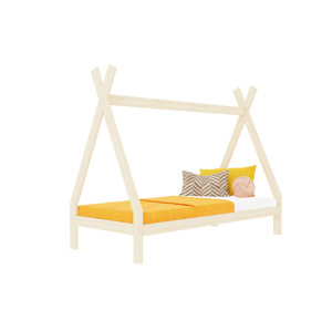 Benlemi Rastúca detská posteľ SWITCH 2v1 v tvare teepee Zvoľte farbu: Pastelovo ružová, Zvoľte rozmer: 90x160 cm