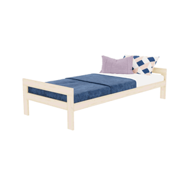 Benlemi Rastúca drevená jednolôžková posteľ SWITCH 2v1 s čelami Zvoľte farbu: Námornícka modrá, Zvoľte rozmer: 135x190 cm