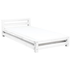 Benlemi Jednolôžková posteľ MODERN Zvoľte farbu: Biela, Rozmer: 120 x 200 cm