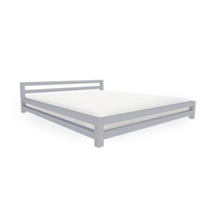 Benlemi Dvojlôžková posteľ MODERN Zvoľte farbu: Tmavo sivá, Rozmer: 180 x 200 cm