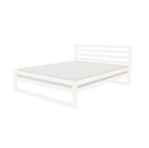 Benlemi Dvojlôžková posteľ DELUXE Zvoľte farbu: Biela, Rozmer: 180 x 200 cm