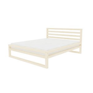 Benlemi Dvojlôžková posteľ DELUXE Zvoľte farbu: Transparentná vosková lazura matná, Rozmer: 180 x 200 cm