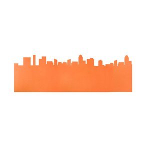 Vylen Samolepiaca ochrana steny za detskú posteľ CITY Zvoľte farbu: Tmavo oranžová