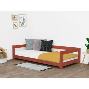 Benlemi Detská posteľ STUDY Zvoľte farbu: Tehlová, Rozmer: 80x160 cm