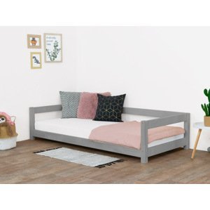 Benlemi Detská posteľ STUDY Zvoľte farbu: Tmavo sivá, Rozmer: 80x160 cm