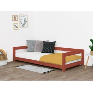 Benlemi Detská posteľ STUDY Zvoľte farbu: Tehlová, Rozmer: 90x160 cm
