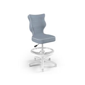 Entelo Ergonomická stolička bez koliesok pre deti k písaciemu stolu MODRÁ Rozmer: dieťa 133 - 159 cm (výška stola 70 - 82 cm)