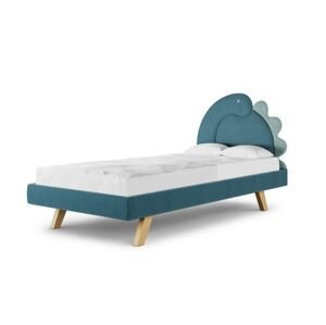 MINKO Čalúnená detská jednolôžková posteľ DINO Zvoľte farbu: Modrá, Zvoľte rozmer: 120x200 cm