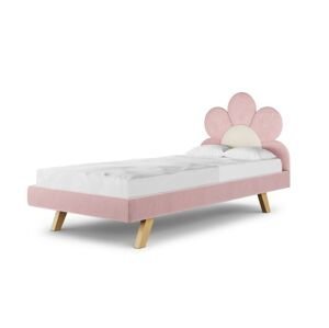 MINKO Čalúnená jednolôžková posteľ DAISY do detskej izby Zvoľte farbu: Ružová, Zvoľte rozmer: 90x200 cm